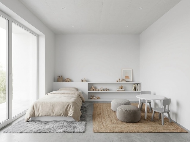 Original children's room photo before AI redesign