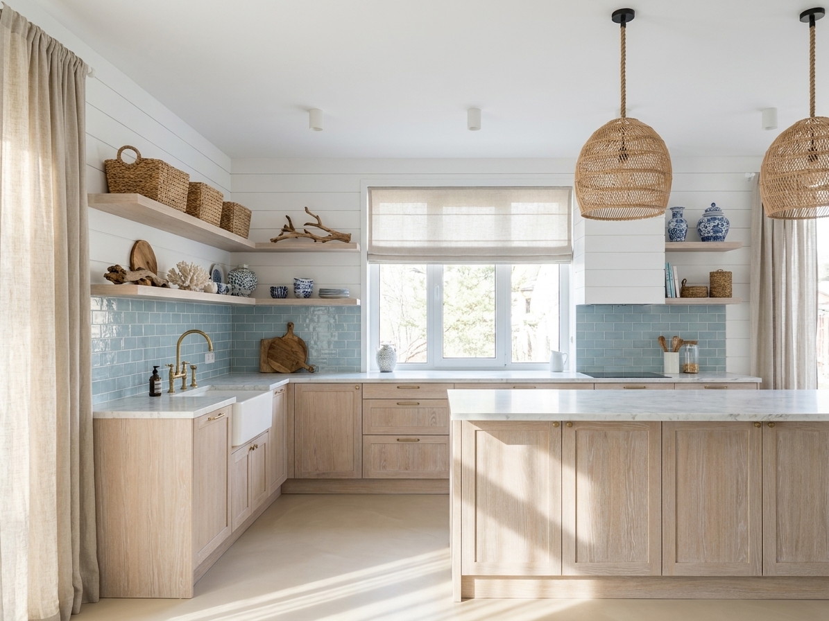 AI-generated coastal interior design example