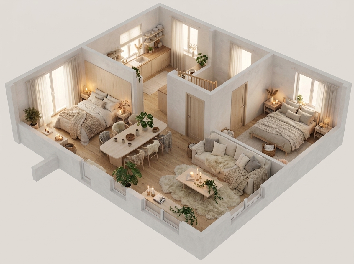 AI-generated scandinavian_architecture interior design example